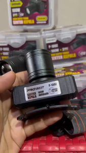 Senter LED Probest P-100Z Zoom Turbo 100W dengan Zoom & USB Type-C - Hitam Pekat