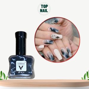 Cồn loang trắng đen nail  Sơn loang cồn VINIMAY trang trí móng