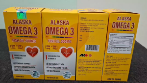 Hỗ trợ phát triển não bộ thị lực và tim mạch/ Dầu cá Omega-3 Fish Oil 500mg H-100V