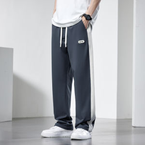 LANYUEYOU | Summer New Spliced Street American Style Trousers Loose Casual Pants Breathable Trousers