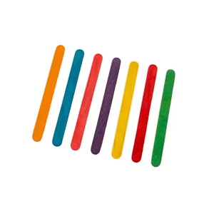 250pcs Colored Wooden Craft Sticks – DIY Art Supplies for Kids School & Classroom Decoration