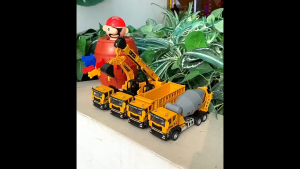 4 Styles Alloy Engineering Diecast Truck Toy Car Classic Construction Model Vehicle Loader Tractor Excavator Toys for Boys Gift