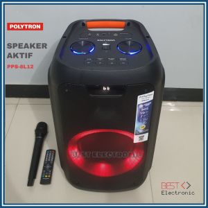 SPEAKER AKTIF PARTY POLYTRON PPS 8L12 PPS8L12 PPS-8L12 BLUETOOTH
