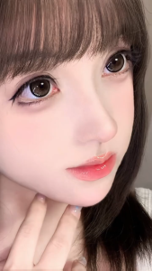 (COD)EDINBURGH Gray Brown Contact Best selling natural look largeeye contact with solution