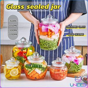 Need Food storage tank Glass sealed jar Spice bottle Storage transparent jar Large capacity