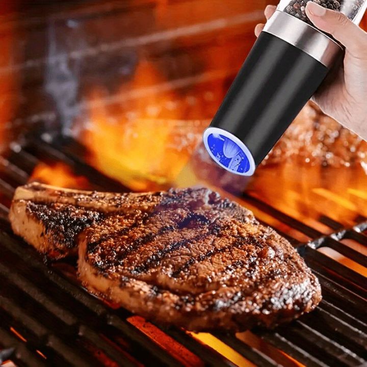 Automatic Gravity Electric Salt and Pepper Grinder Set with Adjustable ...