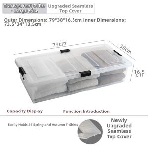 Wheeled Durable Plastic Storage Box