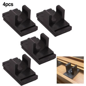 4pcs Camping Travel Cart Buckle For Egg Roll Table Camping Wagon Card Buckle Attachments Trolley Desktop Buckle Slide Clamps