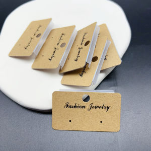 Thickened Plastic Ear Hook Earring Card DIY Fashion Jewelry Accessories 5*3 Horizontal Design Ear Drop Earring Set