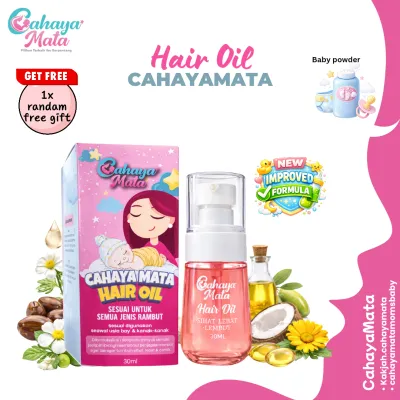 CahayaMata Baby Hair Oil 30ml Minyak Rambut Baby Serum Rambut Baby Cukur Bantal