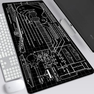 Music Electric Guitar Mousepad Industrial Style Structure Diagram Fretboard Note Diagram Chord Scale Diagram Dormitory Guitar