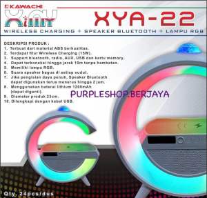 Smart Bluetooth Speaker RGB Lampu Panggung Tujuh Mode Pencahayaan Warna-warni Suasana Lampu Malam 5.2 Bluetooth Speaker 15W Wireless charger Ponsel