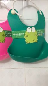 Yếm máng ăn dặm cho bé  Yếm máng silicon ăn dặm cho bé