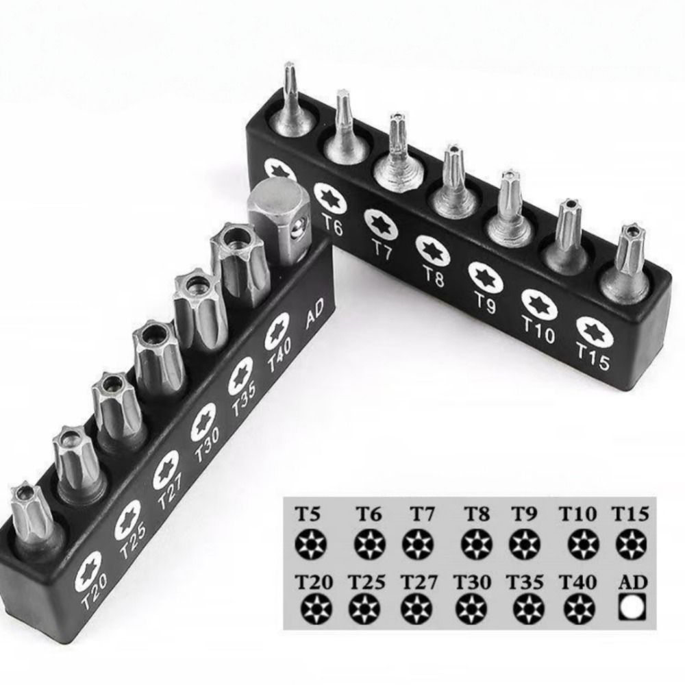 Torx Screwdriver Bit Set Tamper Proof Security Drill Bits 25mm Long ...