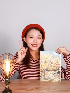 VK B5 Notebook Thickened Paper Horizontal Line Stationery Student Coil Notepad Famous Paint Cover