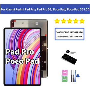 12.1 New For Xiaomi Redmi Pad Pro 5G 24074RPD2G LCD Display Touch Screen Digitizer For Xiaomi Poco Pad 5G  2405CPCFBG LCD