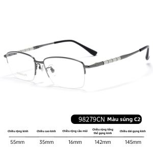 LUYING | Kính Chống Mệt Mỏi Bảo Vệ Ánh Sáng Xanh Titanium cho Nam Trung Niên và Người Già