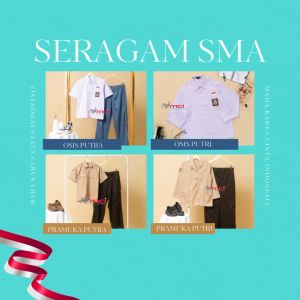 Atasan OSIS SMA Putih Lengan Pendek