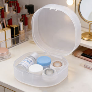 Transparent beauty powder puff storage box PP box Transparent plastic small box