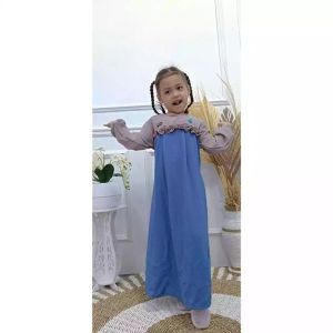 Gamis Anak Perempuam Terbaru 2026 Crinkle Airflow Untuk Lebaran Murah Kekinian