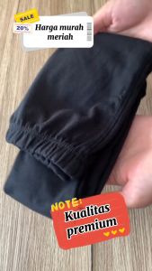 Legging Anak Warna Hitam Bahan Spandek Usia 4-10 Tahun