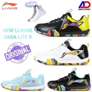 Bonus Kaos kaki ! Sepatu Badminton Lining Saga Lite 9 AYTU027 Sepatu Bulutangkis Original