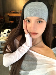 สไตล์เกาหลี ยืดได้ ที่คาดผมแบบถัก ผู้หญิง ที่คาดผมแบบดูดซับสําหรับออกกําลังกายแบบสปอร์ต เหมาะสําหรับการวิ่งใน ฤดูใบไม้ร่วง และ ฤดูหนาว