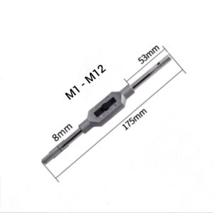 3pcs Handle Gagang Tap M1-8 M1-10 M1-12 / Hand Stand Pembuat Drat Putar Manual