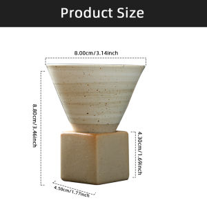 Japanese Style Retro Ceramic Coffee Cup Rough Pottery Tea Cup Latte Pull Flower Porcelain Cup Pottery Mug For Home Office