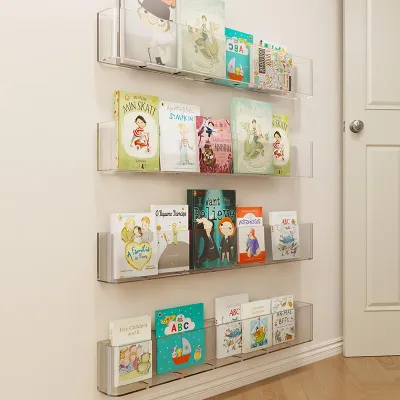 Acrylic Bookshelf Wall Hanging Organizer