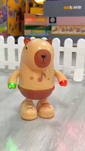 Electric Capybara Dancing Toy with Light and Music for Kids Cute Capybara Stuff for Boys and Girls Gifts