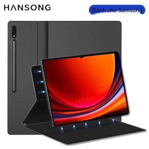 Ốp Lưng Samsung Galaxy Tab Từ Tính Cho S7 S8 S9 11 S7 Plus S7 FE S8 Plus S9 Plus 12.4 S9 Ultra 14.6 Có Hộp Đựng Bút Vỏ Bảo Vệ TPU Chống Bụi Chống Sốc