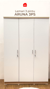 Pira Metropolis - Aruna 3PS Lemari Pakaian Medium 3 Pintu Full Rak