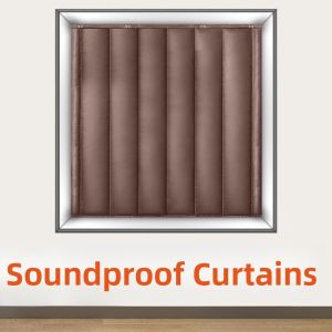 Street Facing Noise Reduction Window Stickers Sound Absorbing Cotton Glass Curtains Home Decorative Door Curtain Accessories