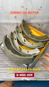 Birkens MBS-009 Kampas Rem Depan Belakang Brake Shoe PS100 Double 84-90 FE114 84-90