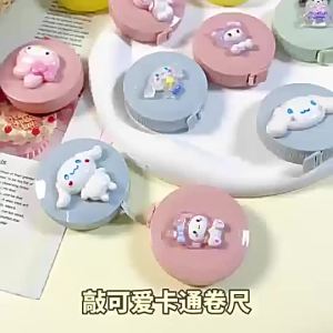 ✨Xinder✨ Cute Cartoon Tape Measure Portable Self-locking Tape Measure Double Sided Scale