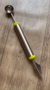 Muỗng Múc Kem Tỉa Trái Cây 2 Trong 1 Loại Dài 24CM