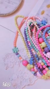 2pcs/Set Childrens jewelry set Necklace & Bracelet Set Girls Jewelry Cute Princess Necklace Bracelet Childrens Birthday Gift
