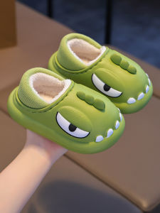 BENBENZHU | Warm and Waterproof Childrens Fleece Lined Cotton Slippers