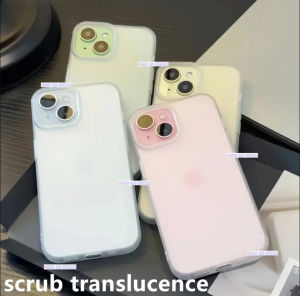 Candy Color Ultra thin Matte Clear Case For iPhone 11 12 13 14 15 16 Pro Max Case For iPhone 15 14 Plus 14 Pro Max 12 13 Pro Max 15 Pro Max Phone Case Shockproof Matte Skin-feeling Case Clear Transparent Simple frosted Anti-fingerprint Phone Cover