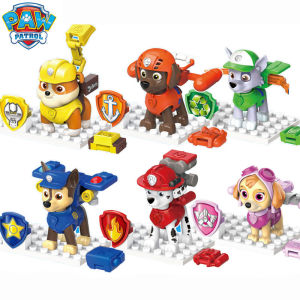 Paw Patrol | Original Box 6PCS Genuine Paw Patrol Action Figure Anime Toy Chase Marshall Skye Rubble Rocky Zuma Doll Children Birthday Gift