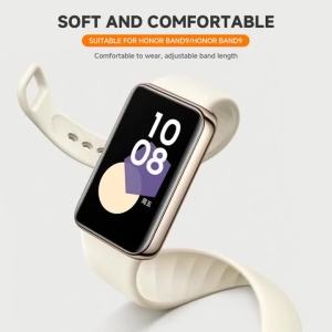 Silicone Wristband Strap For Huawei Honor Band 10 Smartwatch Wristband Sport Bracelet Watch Band For Huawei Honor Band 9 strap