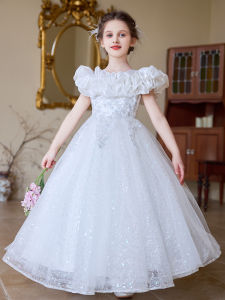 Dinielephant | Pouf Princess Long Dress for Children Summer