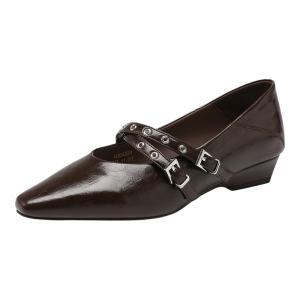 Reddragonfly | Soft Leather Retro Style Mary Jane Low Heels Comfortable Womens Shoes