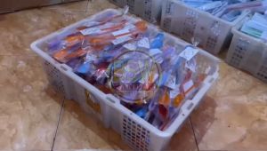 (Isi 50 Pcs) Souvenir SENDOK JUS kemas PLASTIK Kartu Ucapan Suvenir Murah Makassar