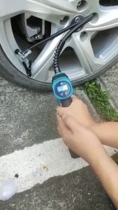 ปั๊มลมไฟฟ้า แบตสว่าน ปั๊มลมไฟฟ้าชาร์จได้ไร้สาย 48V เครื่องปั๊มลมไร้สาย เครื่องเติมลมไร้สาย ปั้มลมอัตโมัต เครื่องสูบลมไร้สาย Electric Air Pump ปั้มลมรถยนต์ ที่สูบลมรถยนต์ 800psi 10.3BAR 2999kpa Makita แบตเตอรี่