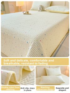 KAMONI | Non-slip Double Layer Cotton Bed Cover