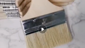 Akos paint brush wooden handle brush solid color brush thick hair no shedding easy to use easy to handle easy to clean can be used cheap product!!
