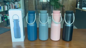BOTOL MINUM TERMOS TUMBLER 500ML STAILNLES STELL TERMOS HANDLE TAHAN PANAS DAN DINGIN KAPASITAS 500 ML kode 2366 BOTOL LENGKAP PEGANGAN