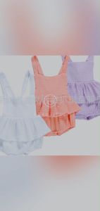 【READY STOCKS】Newborn Baby Cute Girls Ruffle Sleeveless Romper Cotton Jumpsuit Sunsuit Outfits